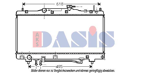 AKS DASIS Jäähdytin,moottorin jäähdytys 210105N